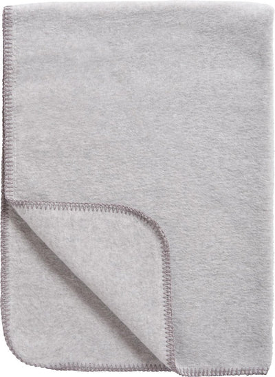 Meyco baby uni ledikant deken - geweven - grey melange - 100x150cm - 1.0 tog