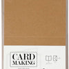 Creativ company kaarten en enveloppen naturel, 50 sets
