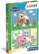 Clementoni kinderpuzzels peppa pig - 2 puzzels van 60 stukjes - puzzel en legpuzzel set - educatief speelgoed voor kinderen vanaf 5 jaar
