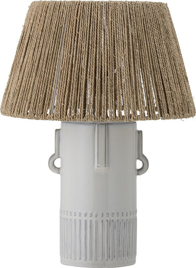 Bloomingville - rama tafellamp - wit - aardewerk