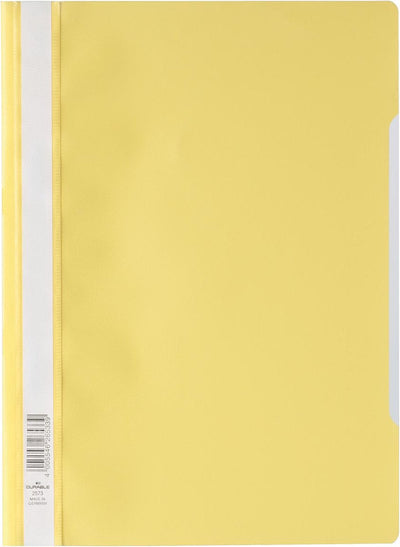 Durable snelhechtmap ft a4 geel 25 stuks