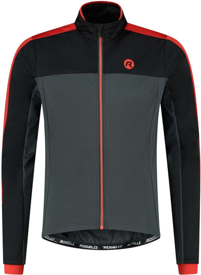 Rogelli freeze heren fietsjack winter - winddicht - grijs zwart rood