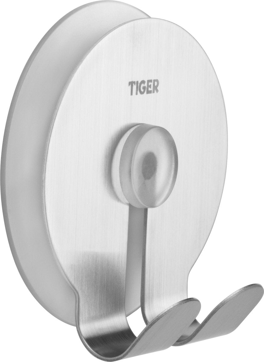 Tiger - handdoekhaak twin - rvs geborsteld