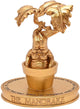 Harry potter mandrake beeld goudkleurig kunststof -