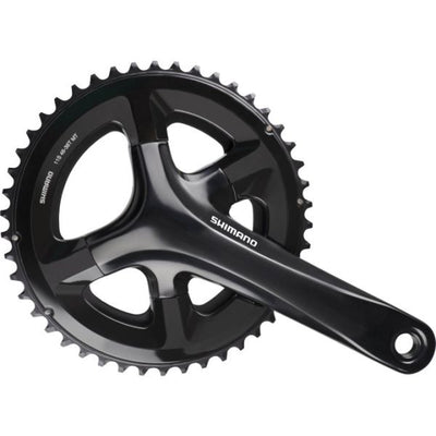 Shimano crankstel 2 x 11 speed road fc-rs510 - 175 50-34t met holle as - zwart