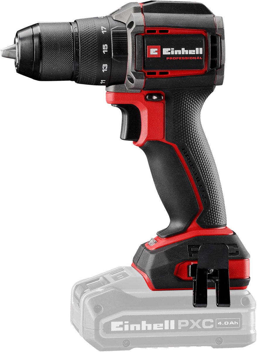 Einhell professional accu klopboor- schroefmachine tp-cd 18 50-c li-i bl solo - power x-change - 18 v li-ion - compact model - 50 nm - koolborstelloze motor - excl. accu en lader
