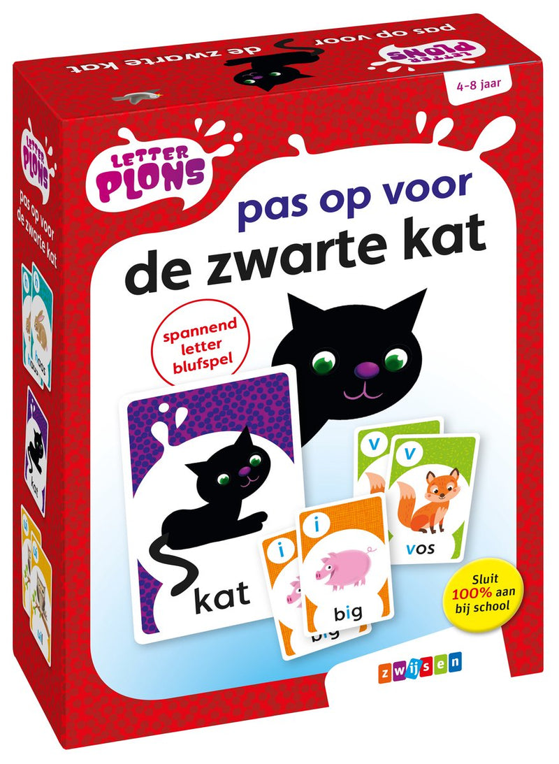 Zwijsen letterplons - letterplons pas op voor de zwarte kat