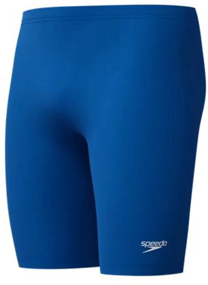 Speedo endurance+ logo jammer heren sportzwembroek - blauw wit