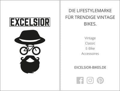 Excelsior messecards trade fair card