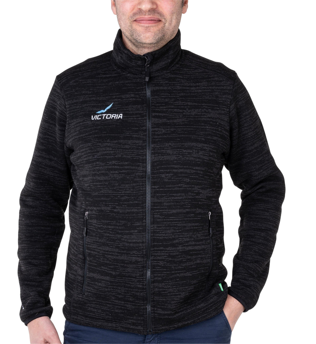 Vaude gebreide fleece jas victoria jacket victoria gents size xxl dark grey