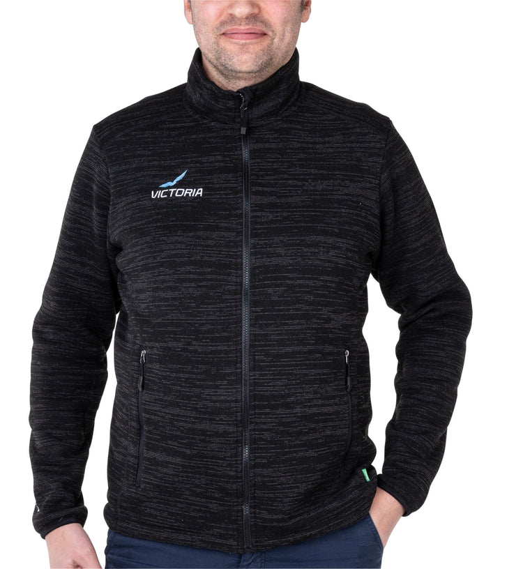 Vaude gebreide fleece jas victoria jacket victoria gents size 3xl dark grey