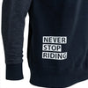 Contec sweatshirt never stop riding ct sweatshirt never stop riding size m blue grey