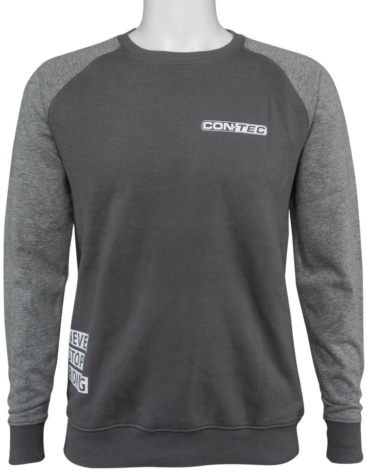 Contec sweatshirt never stop riding ct sweatshirt never stop riding black gray size xx