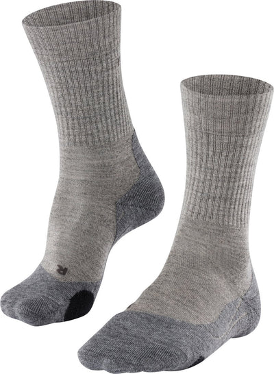 Falke tk2 wool wandelsokken anti blaren, medium padding merinowol sportsokken heren beige - maat 39-41