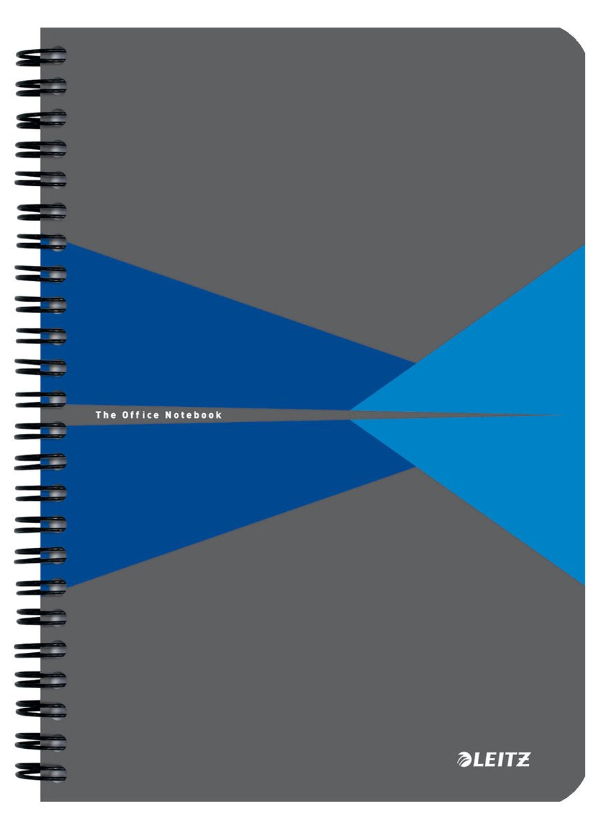 Leitz office notitieboek a5 gelijnd - met pp omslag - 80 grams papier - blauw