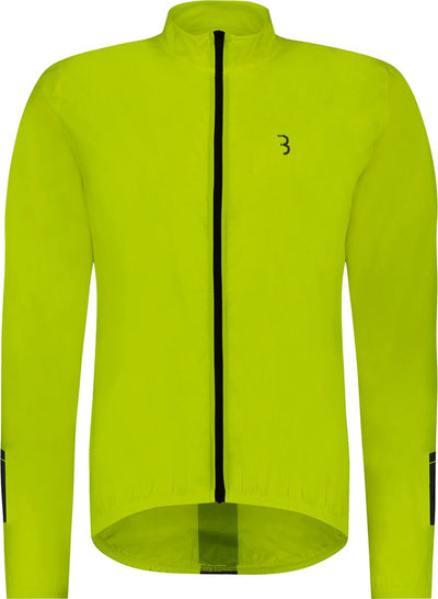 Bbb cycling fietsjack baseshield - windjack heren en dames - wielrennen mountainbiken - fietsjas: wind en waterbestendig - neon geel - maat xxxl - bbw-148