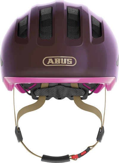 Abus fietshelm smiley 3.0 ace led royal purple s - 45-50 cm - paars - geschikt voor gebruik op kinderfietsen - 230 g