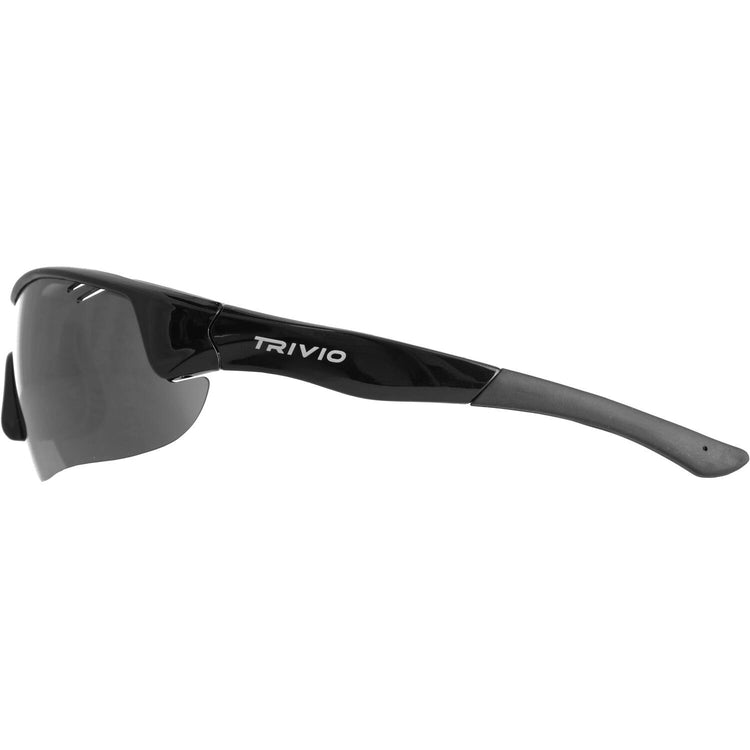 Trivio - fietsbril vento nova zwart lens zwart mirror