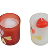 Decoris kaars in glas h6.8cm hart
