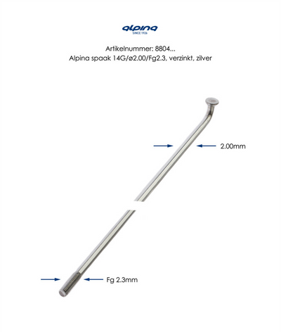 Buzaglo alpina spaak 14x276