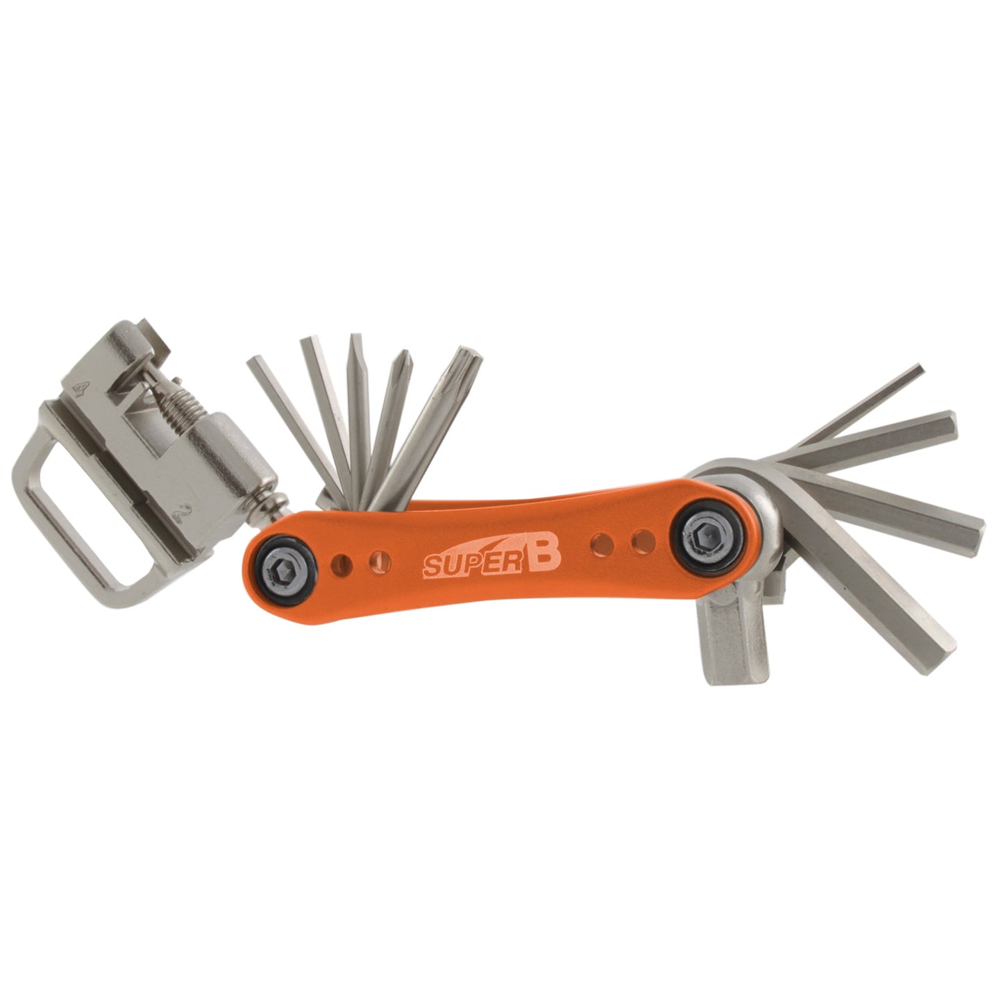 multitool TB-FD40 17 functies 73 x 45 mm RVS oranje