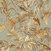 Dutch wallcoverings behang bird-of-paradise groenblauw - afbeelding 1