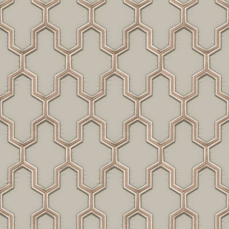 Dutch wallcoverings behang geometric goudkleurig en groen
