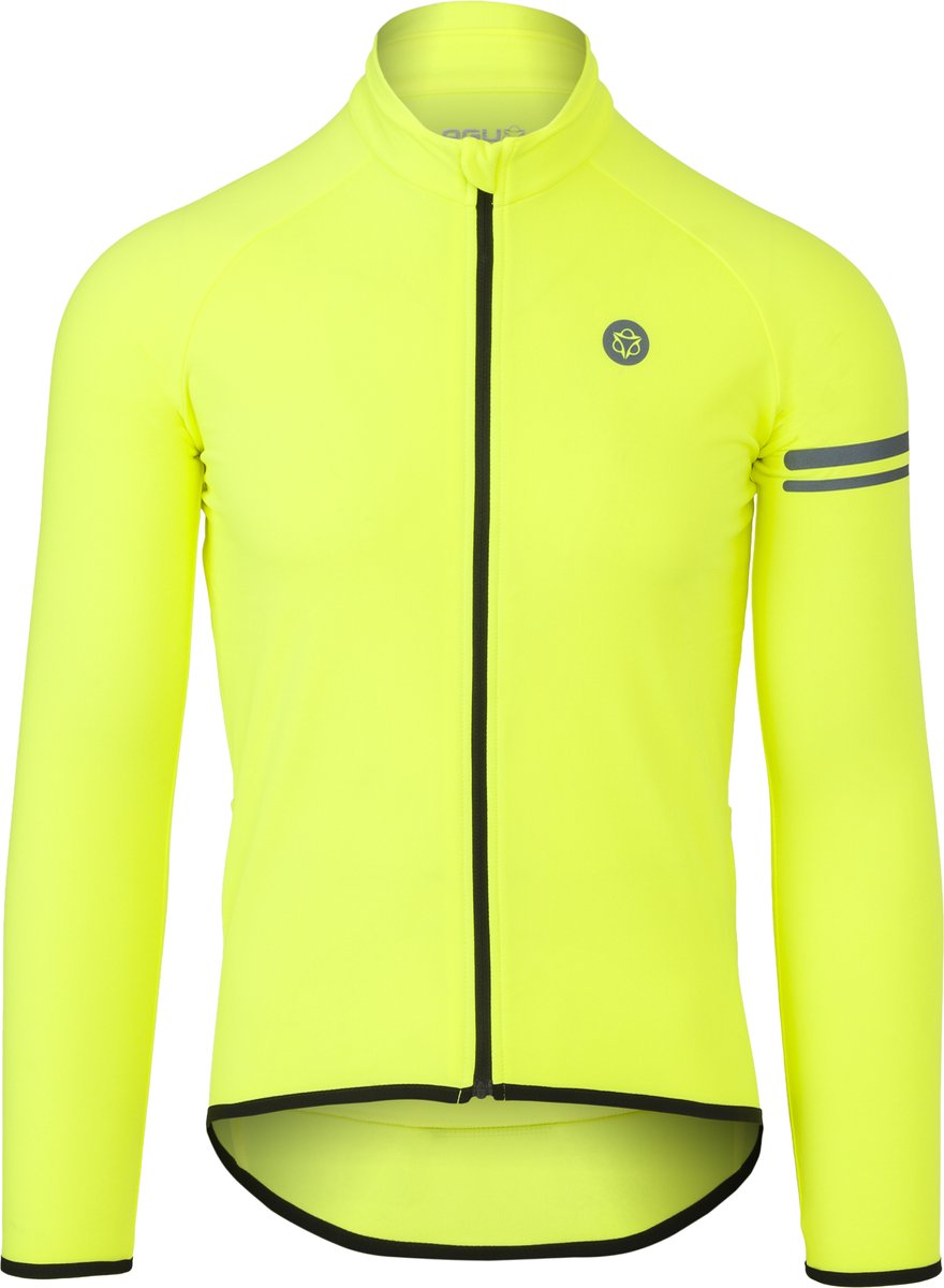 Agu thermo fietsshirt lange mouwen essential heren - geel - xxl