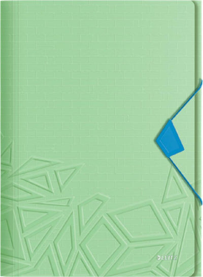 Leitz urban chic pp 3-klepsmap voor 150 vel - map voor a4 documenten - ideaal voor school of studie - groen