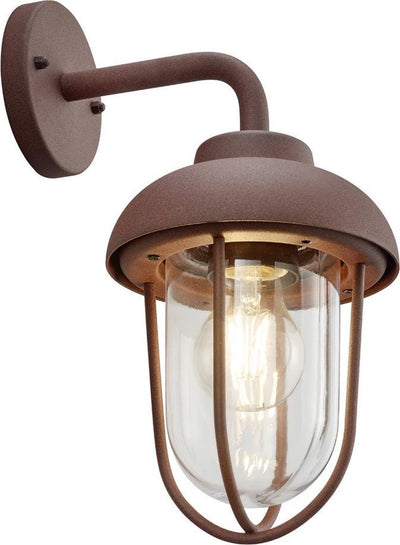 Trio duero - wandlamp - roestkleur - excl. 1x e27 4 w - - buitenverlichting - ip44