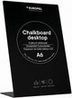 Europel krijtbord – l vorm - tafelmodel – a6 – zwart - hout