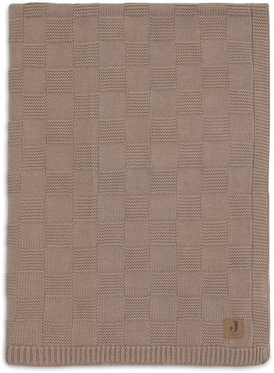 Jollein baby deken wieg - 75x100cm - box knit - milky coffee