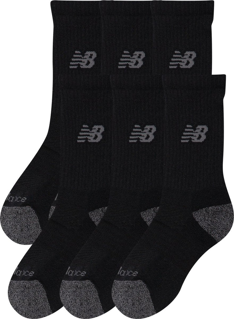 New balance active crew socks 3 pack unisex sportsokken - black