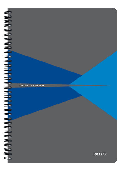 Leitz office notitieboek a4 gelijnd - met pp omslag - 80 grams papier - blauw