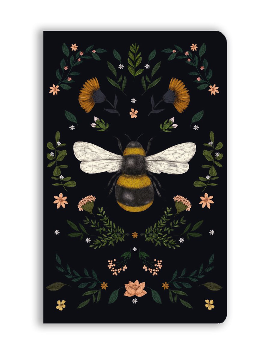 Flame tree jade mosinski: bee (soft touch journal)