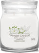 Yankee candle - white gardenia medium geurkaars - 50 branduren - 2 lonten