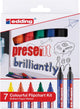 Edding 30 33 colourful flipchart kit- briljant paper markers set - assorti 7 stuks: zwart, rood, blauw, groen, geel, oranje (e-30 6x e-33 1x) - 1,5-3 1-5mm
