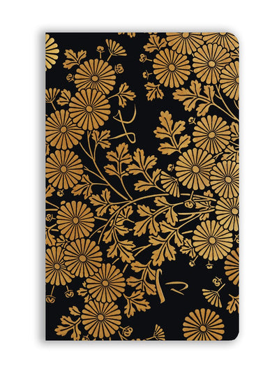 Flame tree soft touch journals- uematsu hobi: box decorated with chrysanthemums (soft touch journal)