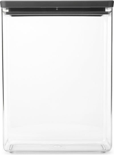 Brabantia tasty+ voorraadbus - stapelbaar - 5,4 l - dark grey