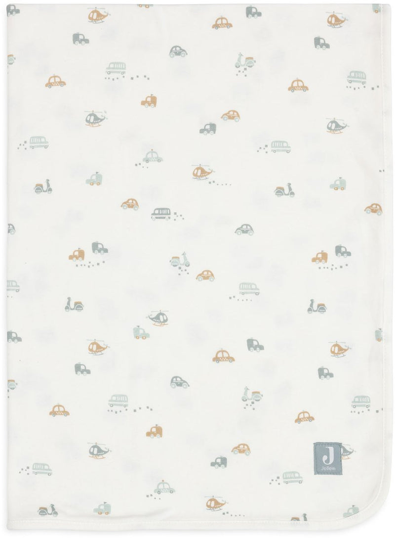Jollein deken wieg jersey 75x100cm - wiegdekentje baby - on the go
