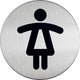 Pic infobord damestoilet durable edelstaal