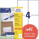 Etiketten avery 3483 universeel 105x148mm
