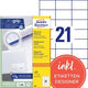 Etiketten avery 3652 universeel 70x42,3mm