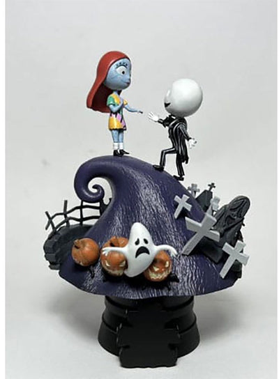 Beast kingdom toys nightmare before christmas d-stage pvc diorama jack sally 15 cm dioramas