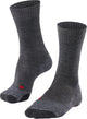 Falke tk2 anti-blaar dik wol functioneel materiaal wandelsokken heren grijs - maat 46-48
