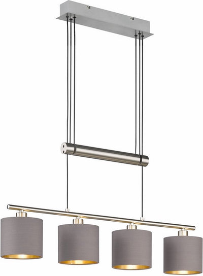 Trio garda - hanglamp - nikkel mat - excl. 4x e14 4w