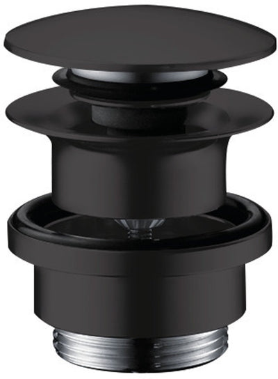 Hansgrohe afvoerplug - 1 1 4 klikwaste - voor wastafel- en bidetmengkranen - mat zwart