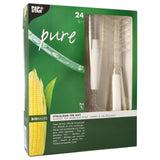 Papstar 24 glazen voor mousserende wijn pure 100ml ø5,5x16,5cm glashelder gemaakt van recyclebaar pla plantaardige bioplastic - afbeelding 1