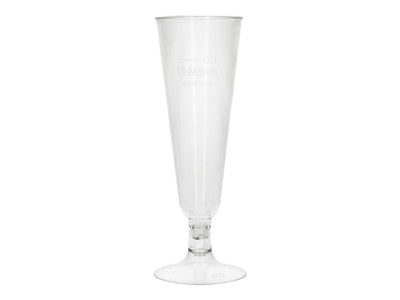 Papstar 24 glazen voor mousserende wijn pure 100ml ø5,5x16,5cm glashelder gemaakt van recyclebaar pla plantaardige bioplastic