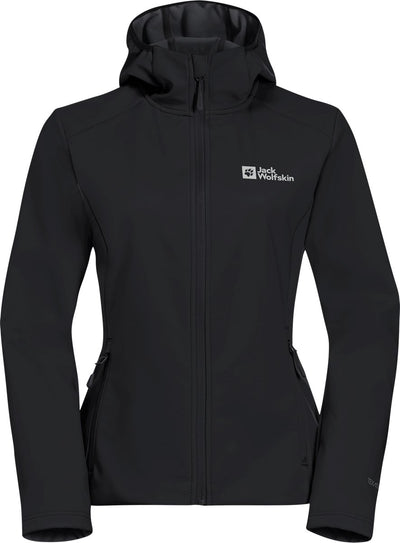 Jack wolfskin bornberg hoody w dames outdoorjas-black